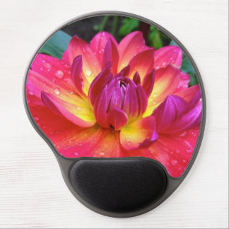 Hot Pink Dahlia Flower Mouse Pad