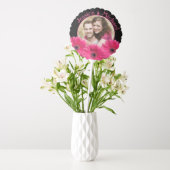 Hot Pink Daisy Photo Wedding Decor Save the Date Balloon (Vase)