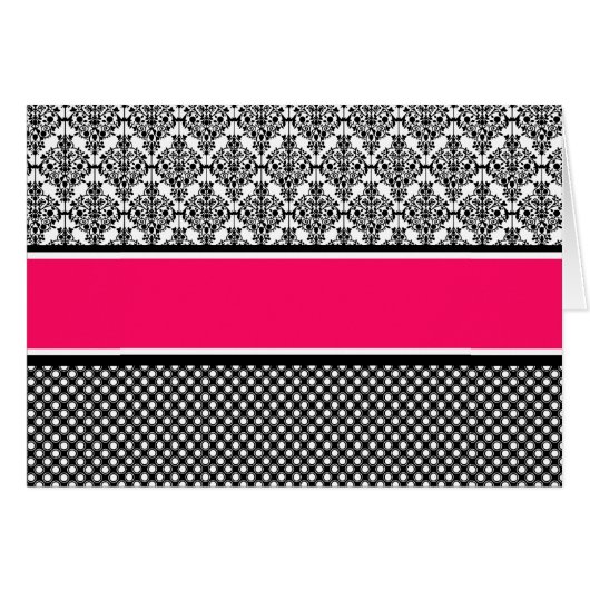 hot pink damask (Front Horizontal)