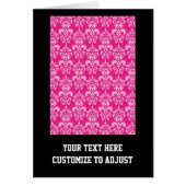 Hot pink damask pattern (Front)