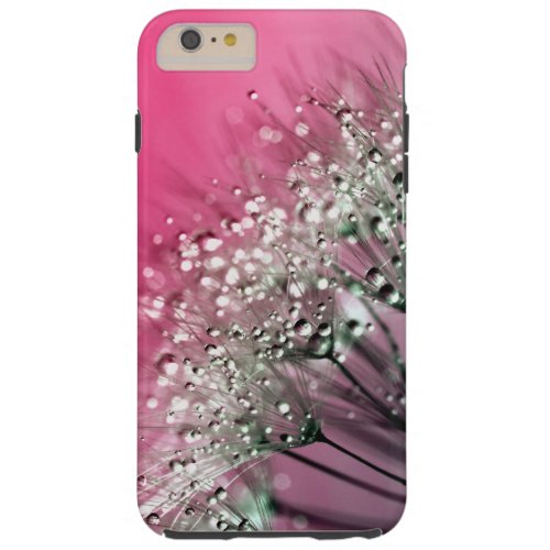 Hot Pink Dandelion Tough iPhone 6 Plus Case