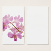 Hot Pink Dendrobium Orchid Flower Orchids Template (Front & Back)