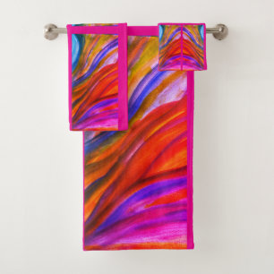 Hot Pink Desert Inspirations Bath towel set