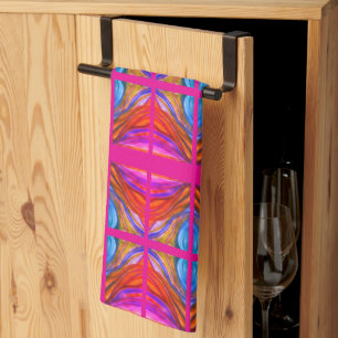 Hot Pink Desert Inspirations Kitchen Towel