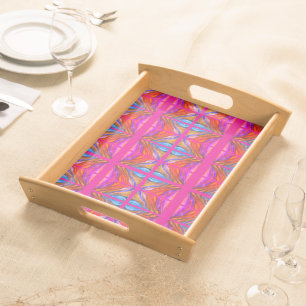 Hot Pink Desert Inspirations Large Serving Tray