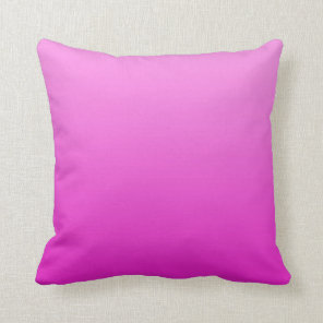 Hot Pink Dipped Modern Trendy Decor Throw Pillow