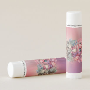 Hot Pink Dragon Girl Baby Shower Lip Balm
