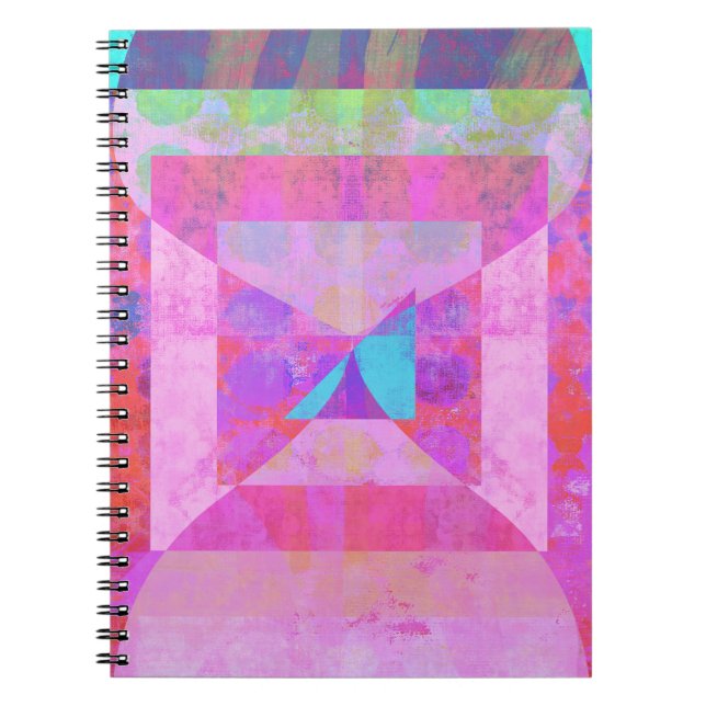 Hot Pink Dream #1 Mixed Media Spiral Notebook (Front)