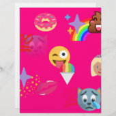 hot pink emoji (Front/Back)