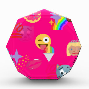 hot pink emoji award