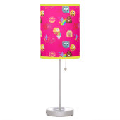 hot pink emoji lamp (Left)