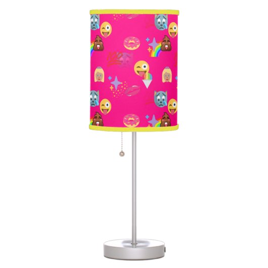 hot pink emoji lamp (Right)