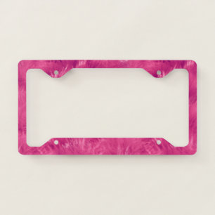 Hot Pink Faux Fur License Plate Frame