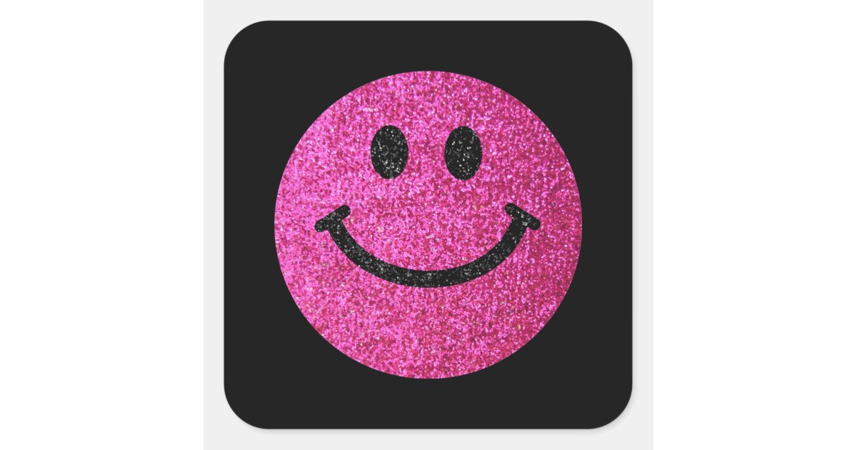 Hot Pink Dripping Smiley Backpack