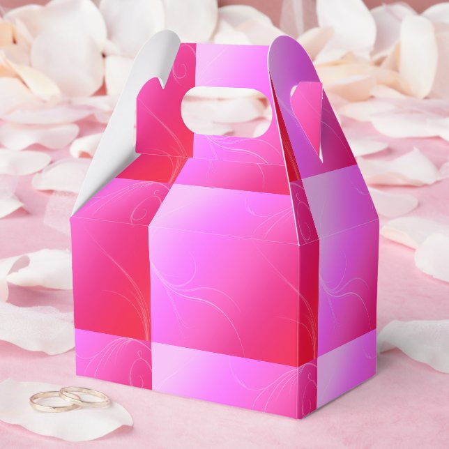 Hot Pink Favor Boxes (Wedding)