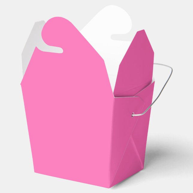 Hot Pink Favor Boxes (Opened)