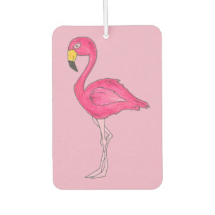 Hot Pink Flamingo Tropical Island Bird Paradise Air Freshener