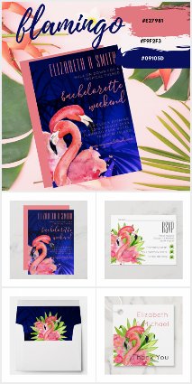 Hot Pink Flamingo Wedding Collection