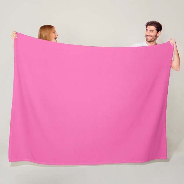 Hot Pink Fleece Blanket (In Situ)