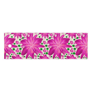 Hot pink floral seamless pattern ruler