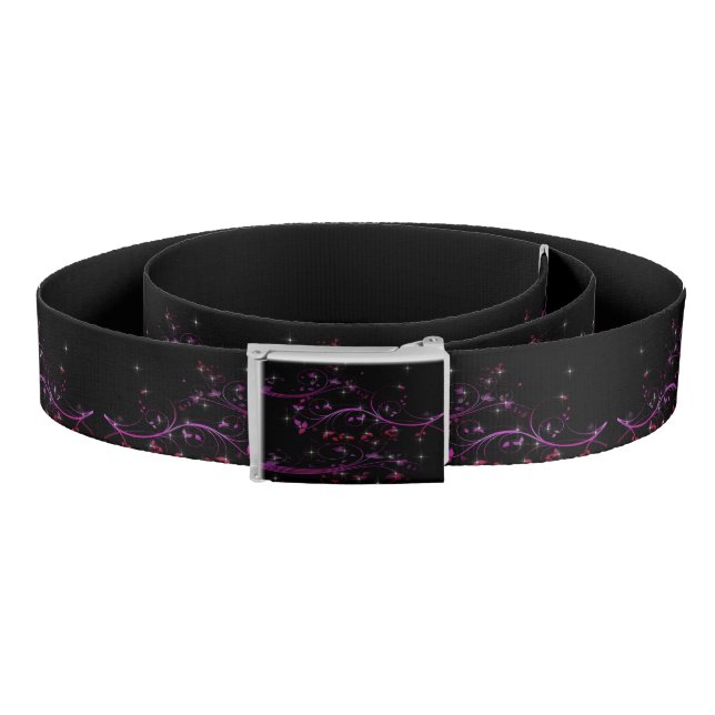 Hot Pink Flowers Belt (Coil)