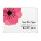 Hot Pink French Anemone Save The Date Magnet