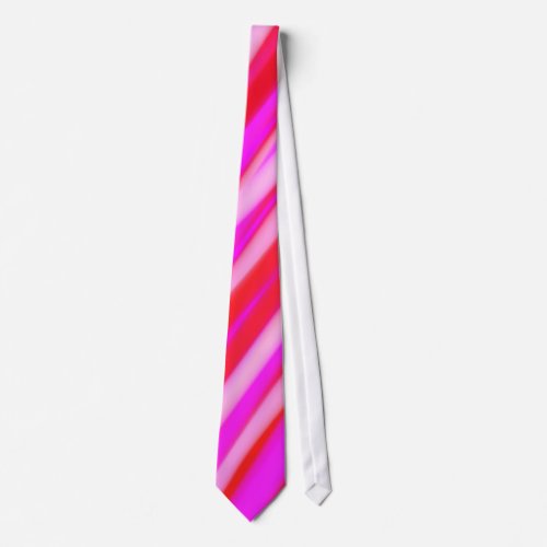 Hot Pink Fuchsia Abstract Stripes Neck Tie
