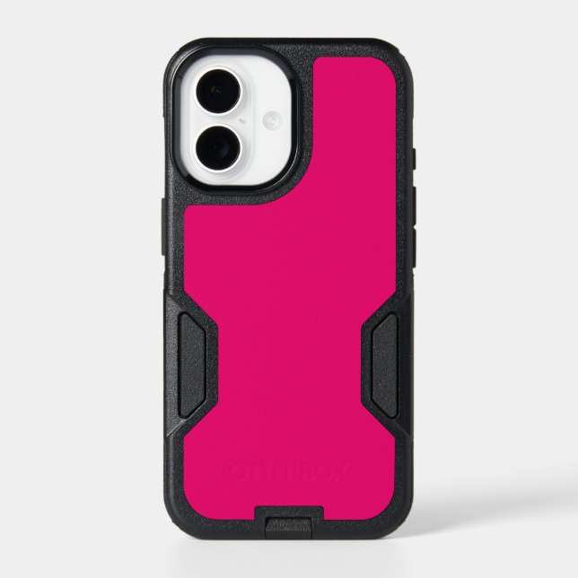 Hot Pink fuchsia Apple iPhone 17 OtterBox Com case (Back)