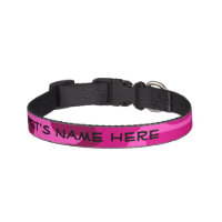 Hot Pink Fuchsia Camo Camouflage Girly Pattern Pet Collar