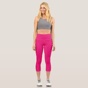Hot Pink fuchsia capris pants