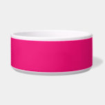 Hot Pink fuchsia large pet bowl<br><div class="desc">Hot Pink fuchsia pet bowls are for are for food and water for pets who do everything with passion. Hot Pink is taken from the Outta Control series and is Steamy Raimon original minimalist art.</div>