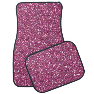 Hot Pink Fuchsia Print Car Floor Mat