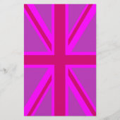Hot Pink Fuchsia Union Jack Decor (Front)