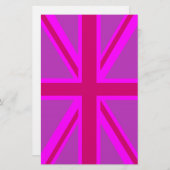 Hot Pink Fuchsia Union Jack Decor (Front/Back)
