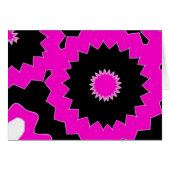 Hot Pink, Fushcia and Black Modern Graphic Art (Front Horizontal)