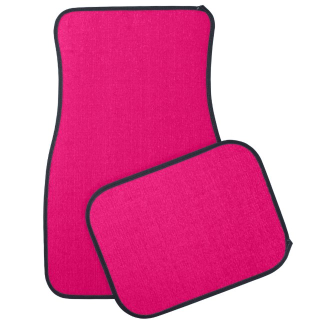Hot Pink Fushia   Car Floor Mat (Set)