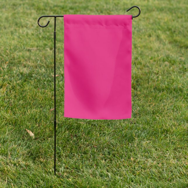 Hot Pink garden flag (In SItu)