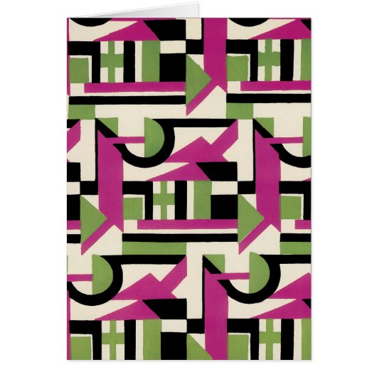Hot Pink Geo Deco Cards (Front)