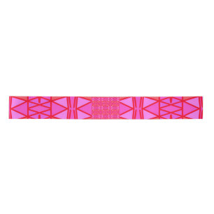 Hot Pink Geometric All Occasion Satin Ribbon