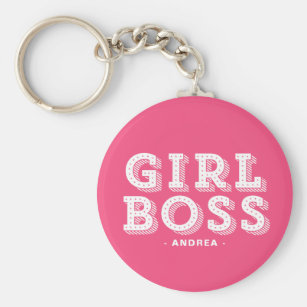 girl boss keychain