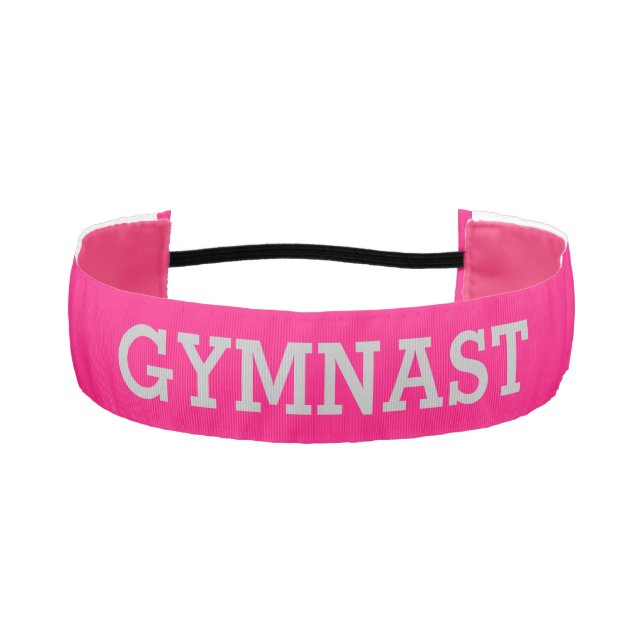 Hot Pink Girls Gymnast Leap and Vault Headband (Front)