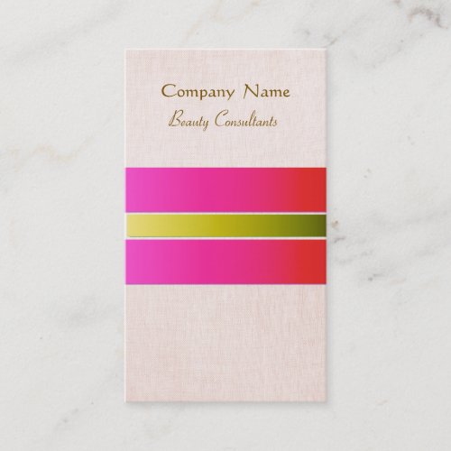 Beauty Consultant Business Card Template