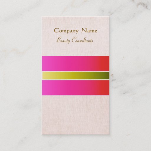 Customizable Beauty Consultant Business Card Template