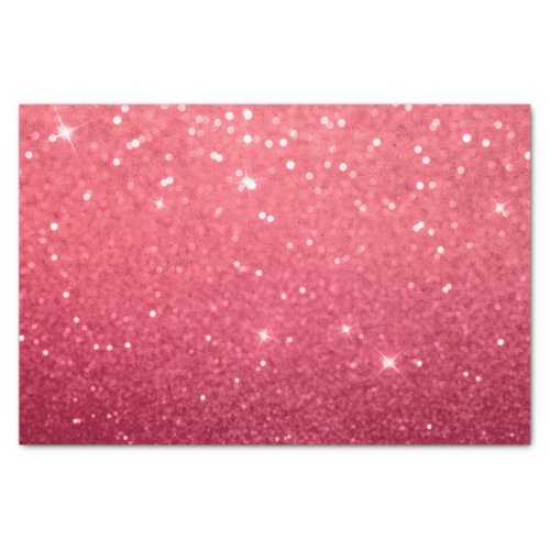 Hot Pink Girly Bokeh Twinkle Sparkle Glitter Gifts Tissue Paper