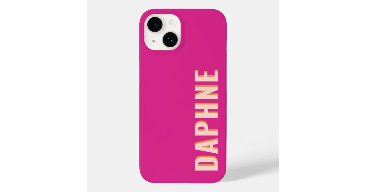 Hot Pink Girly Retro Case-Mate iPhone Case