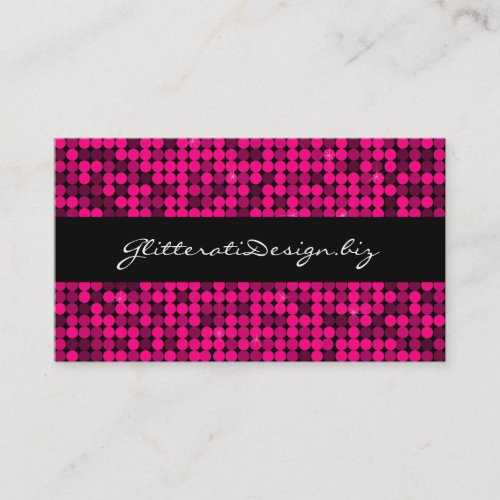 Hot Pink Glam Business Card