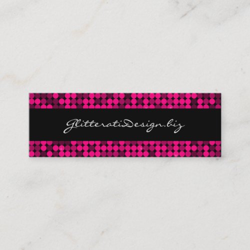 Hot Pink Glam Skinny Bizcard Business Card Templates