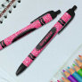 Hot Pink Glitter Crayon Custom Name Push Pen