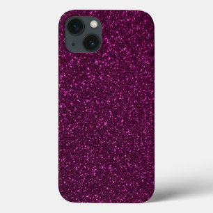 Hot Pink Glitter Effect iPhone 13 Case