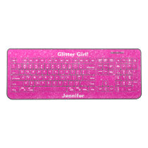 Hot Pink Yoga Glitter Girl Customize Sparkle Yoga Mat | Zazzle